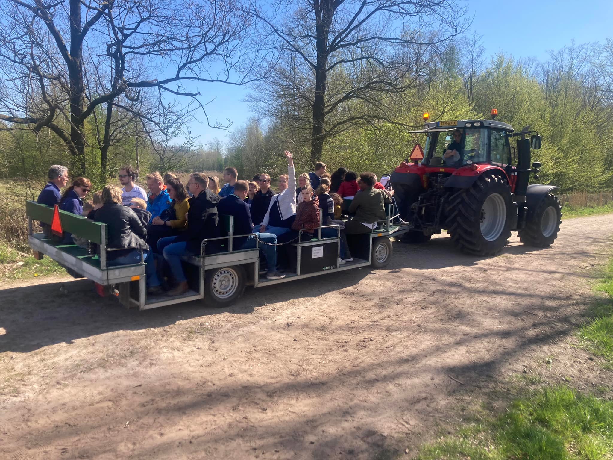 Transport door bos