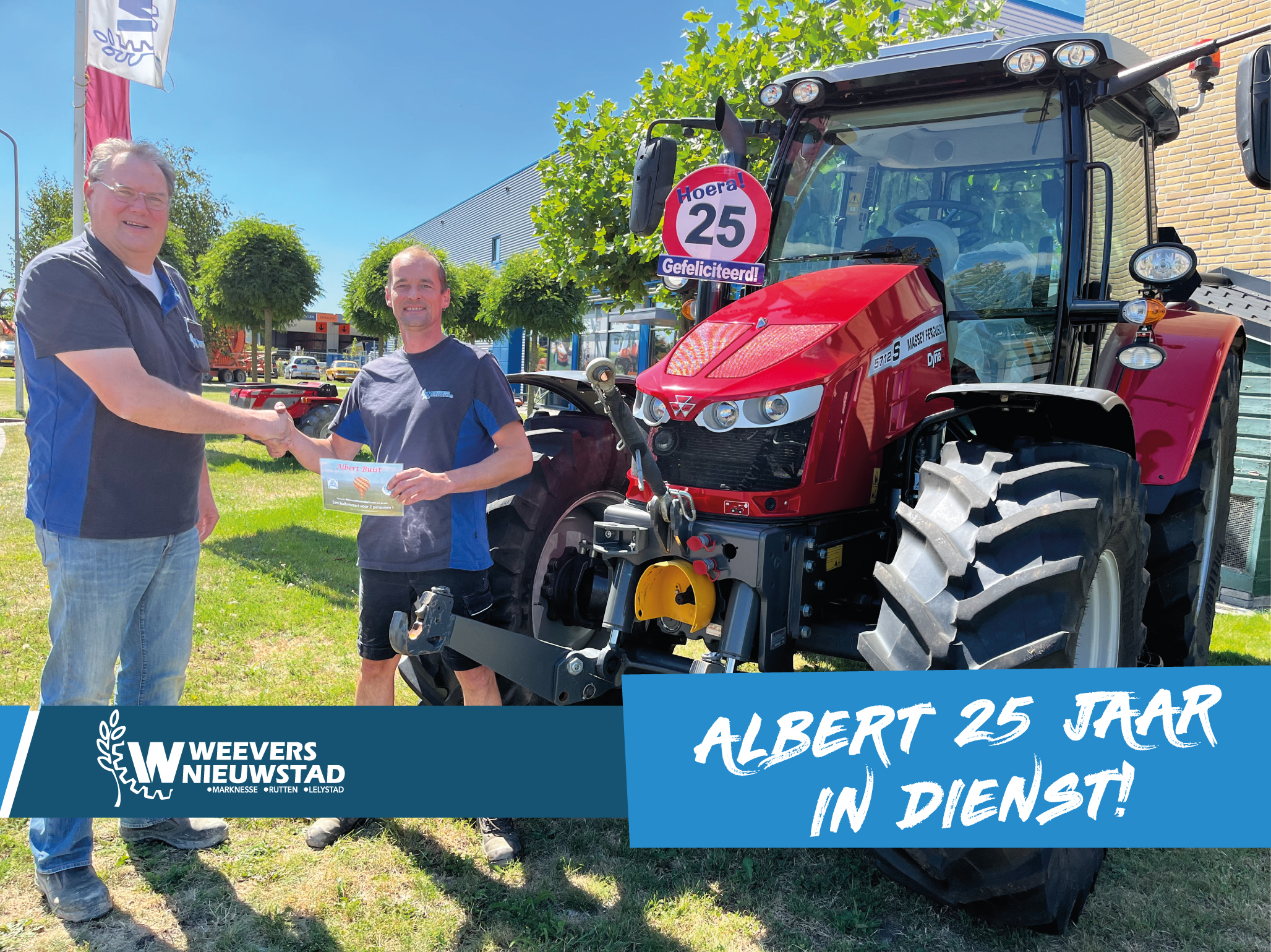 Albert 25 jaar in dienst