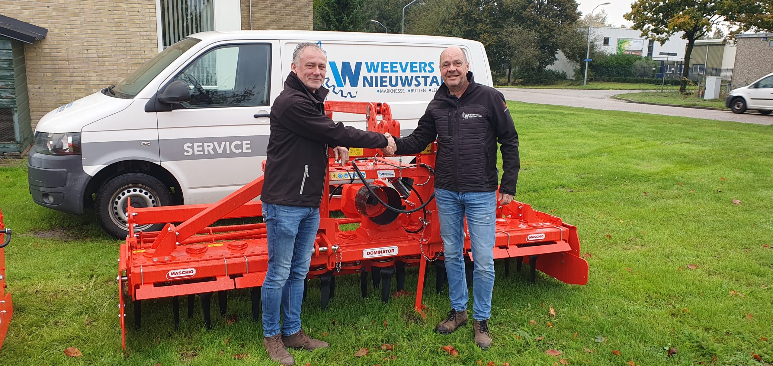 Henk Hoogeboom van MaschioGaspardo en Dries Schra van Weeversnieuwstad